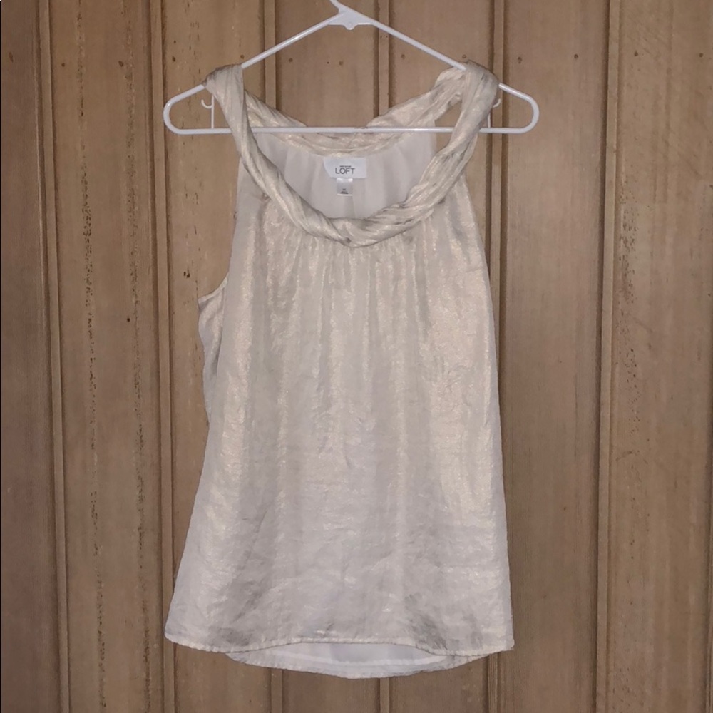 gold ann taylor tank